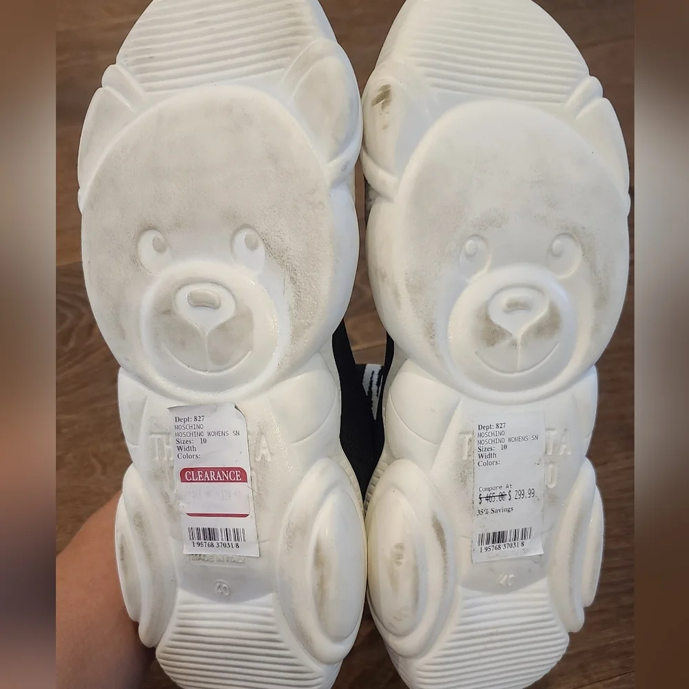 Moschino Monochrome Sock Sneakers - Picture 4 of 5